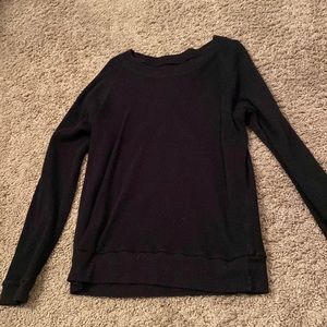 Black waffle long sleeve tna